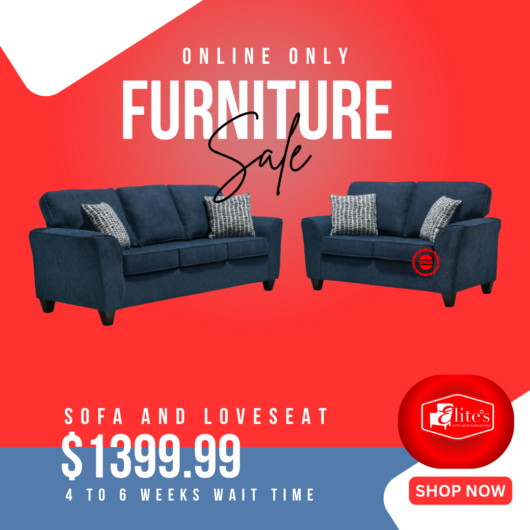 JACK SOFA AND LOVESEAT BLUE