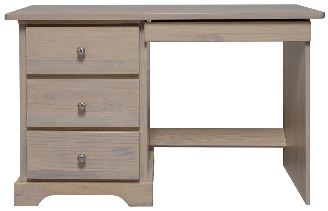 Youth Desk 18" Deep with Pencil Drawer & Left Pedestal (3 Drawers)