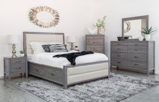 Robina Upholstered Horizontal Panel Storage Bed