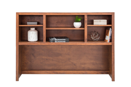 Home Office Hutch for 62" Desk with 2 Dividers & 3 Shelves
