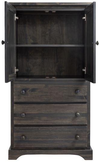 Polo Armoire 18" Deep with 2 Doors, 3 Drawers & 1 Shelf