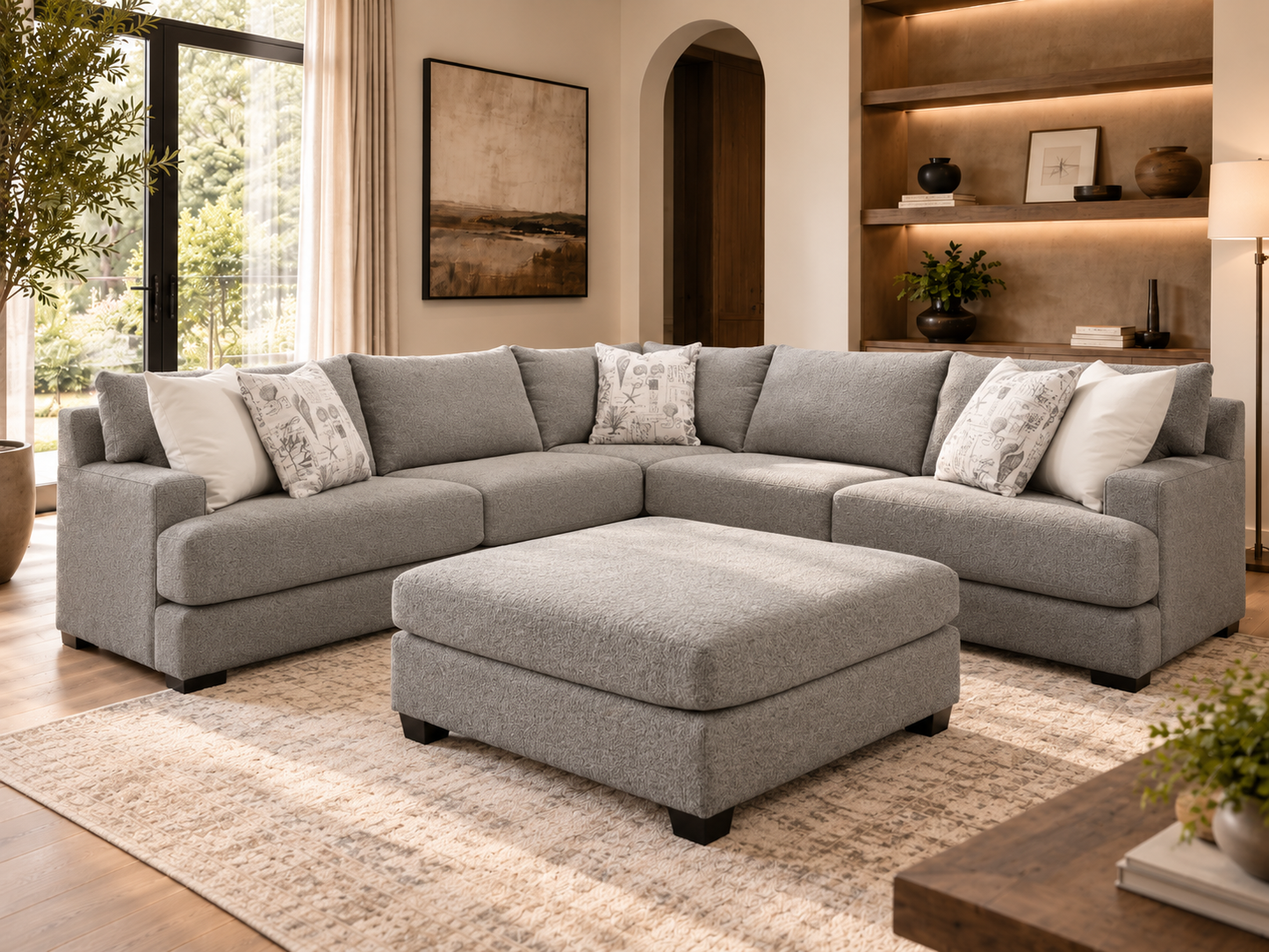Decor-style 3 Piece Custom Canadian Sectional