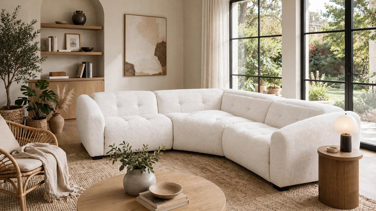 The Luna Curve 3 Piece power sectional