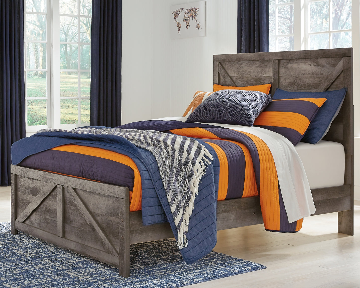 Wynnlow Crossbuck Panel Bed