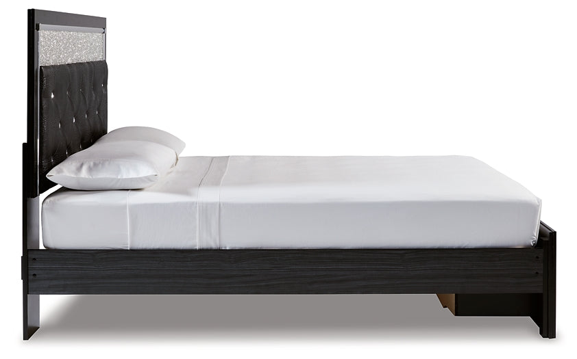 Kaydell Upholstered Panel Storage Platform Bed