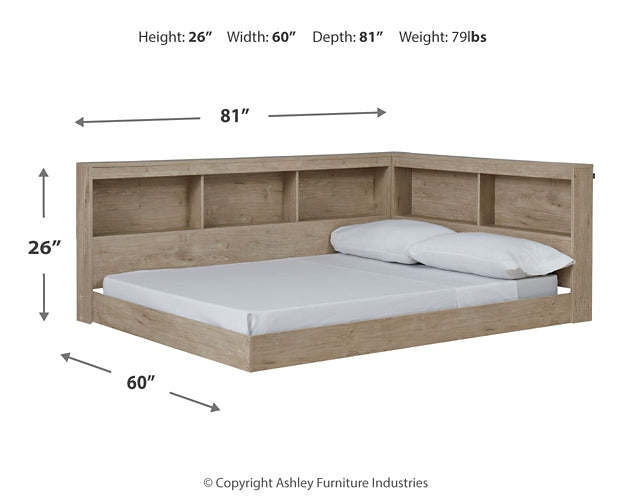 Oliah Bookcase Storage Bed
