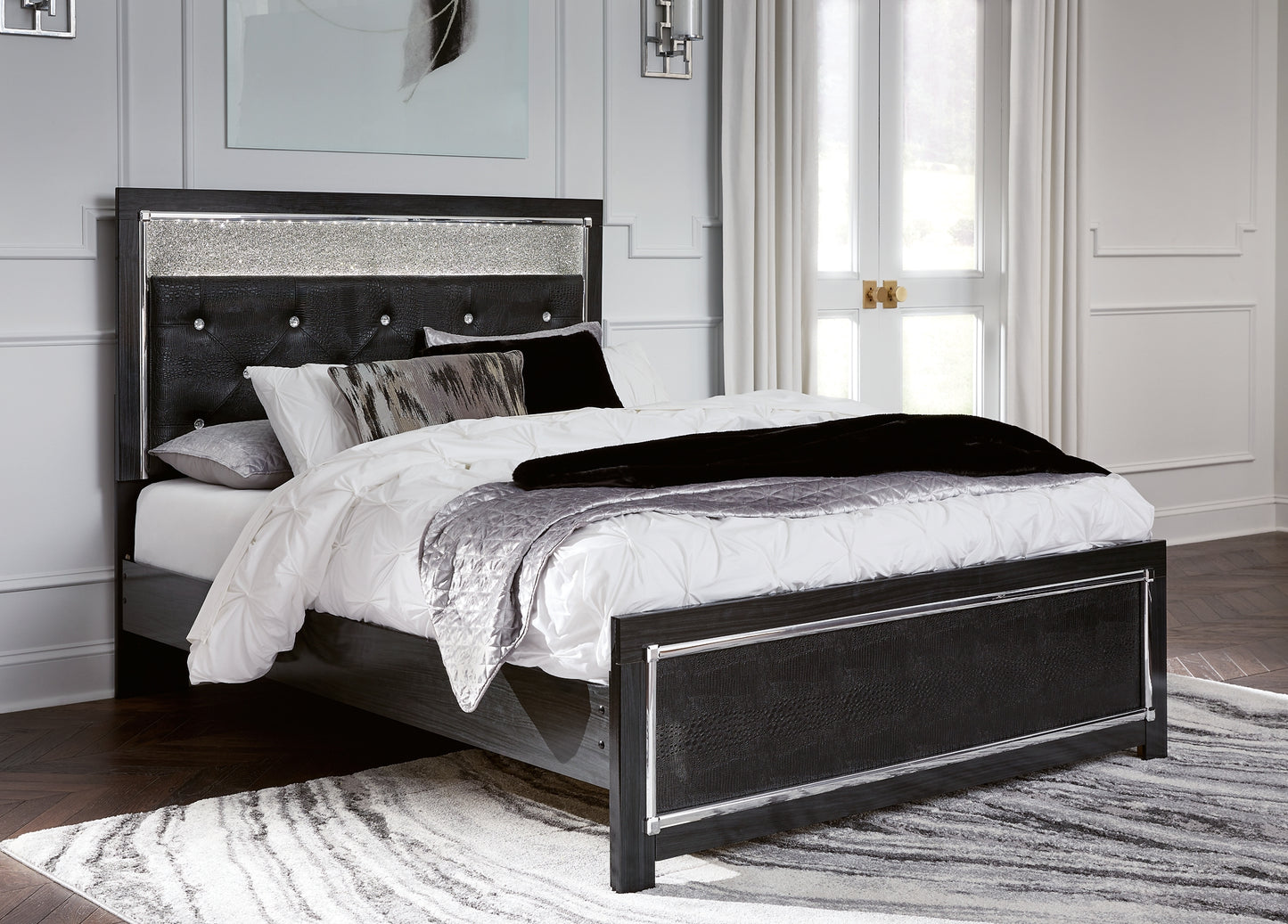 Kaydell Upholstered Panel Platform Bed