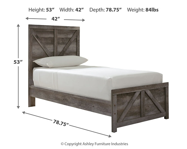 Wynnlow Crossbuck Panel Bed
