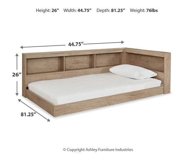Oliah Bookcase Storage Bed