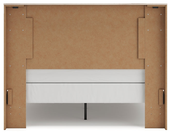 Lawroy Queen Panel Bed with Mirrored Dresser, Chest and Nightstand