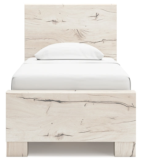 Lawroy Twin Panel Bed with Storage with Mirrored Dresser and Chest