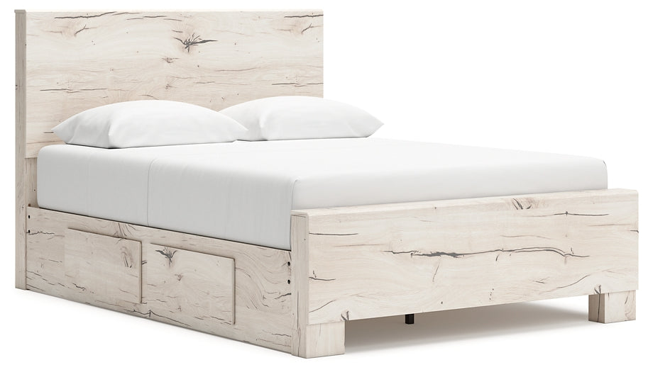 Lawroy Queen Panel Bed with Mirrored Dresser, Chest and Nightstand