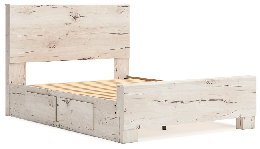 Lawroy Queen Panel Bed with Mirrored Dresser and Chest