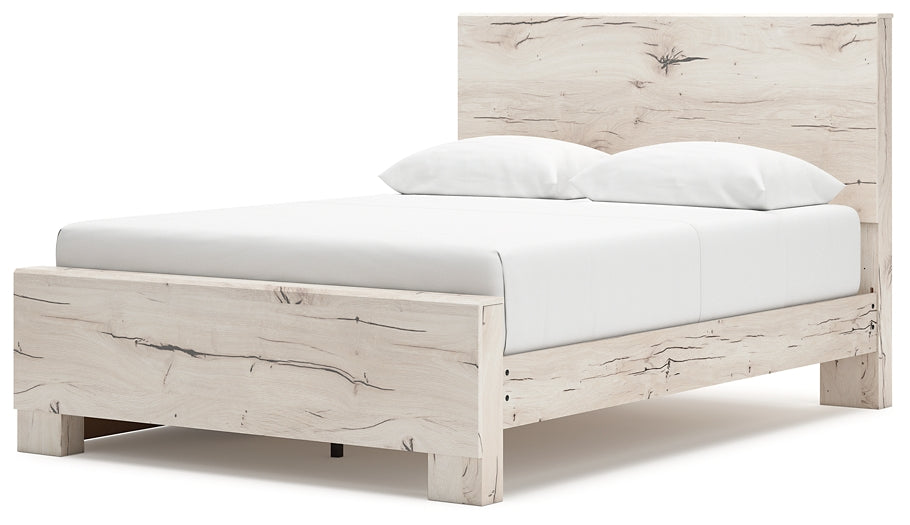 Lawroy Queen Panel Bed with Mirrored Dresser and Chest