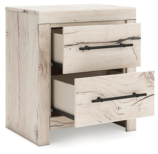 Lawroy Twin Panel Bed with Mirrored Dresser and Nightstand