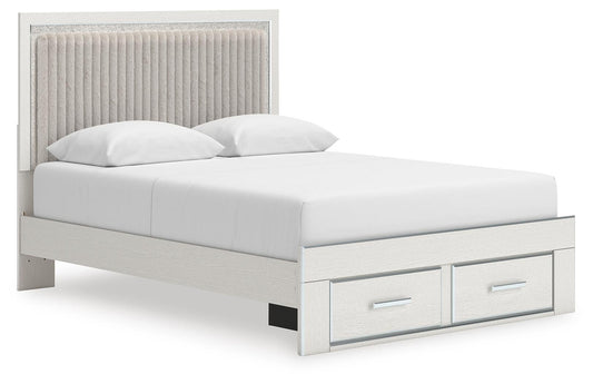 Zuraleus Queen Upholstered Panel Platform Storage Bed