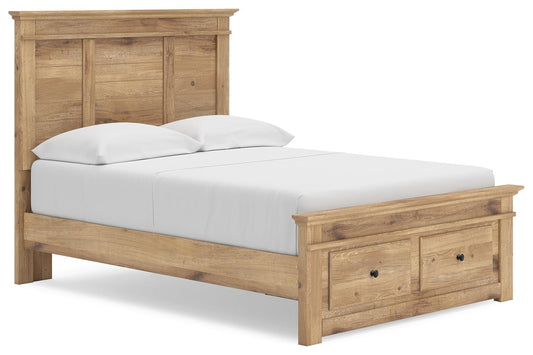 Makidern Full Panel Storage Bed