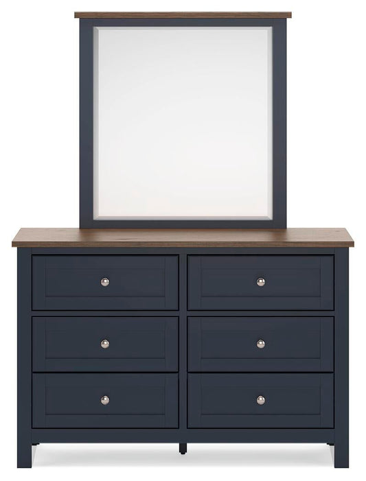 Landocken Full Panel Bed, Dresser and Mirror