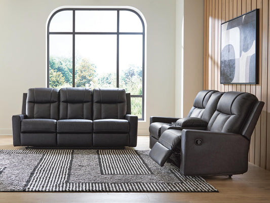 Mackmenville Reclining Sofa and Reclining Loveseat with Console
