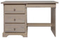 Youth Desk 18" Deep with Pencil Drawer & Left Pedestal (3 Drawers)