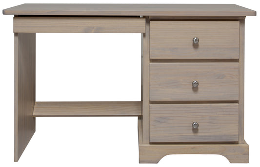 Youth Desk 18" Deep with Pencil Drawer & Right Pedestal (3 Drawers)