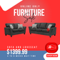 JACK SOFA AND LOVESEAT BROWN