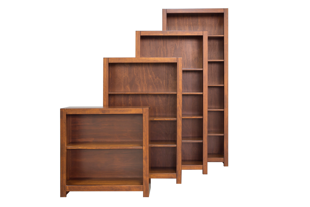 Erica Square Cut Profile Bookcase 30" x 36" with 2 Shelves