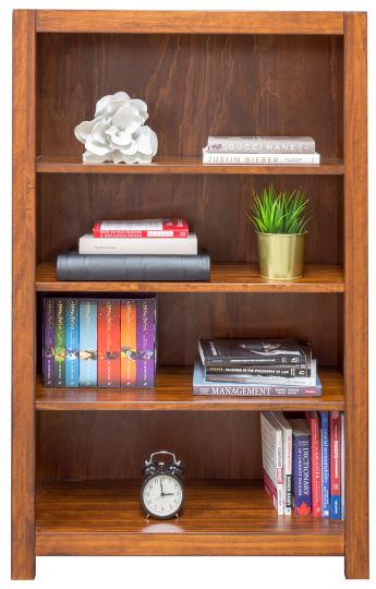 Erica Square Cut Profile Bookcase 30" x 48" with 3 Shelves