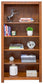 Erica Square Cut Profile Bookcase 36" x 60" with 4 Shelves