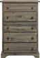 Polo 38" Wide 5 Drawer Chest with Deep Drawers