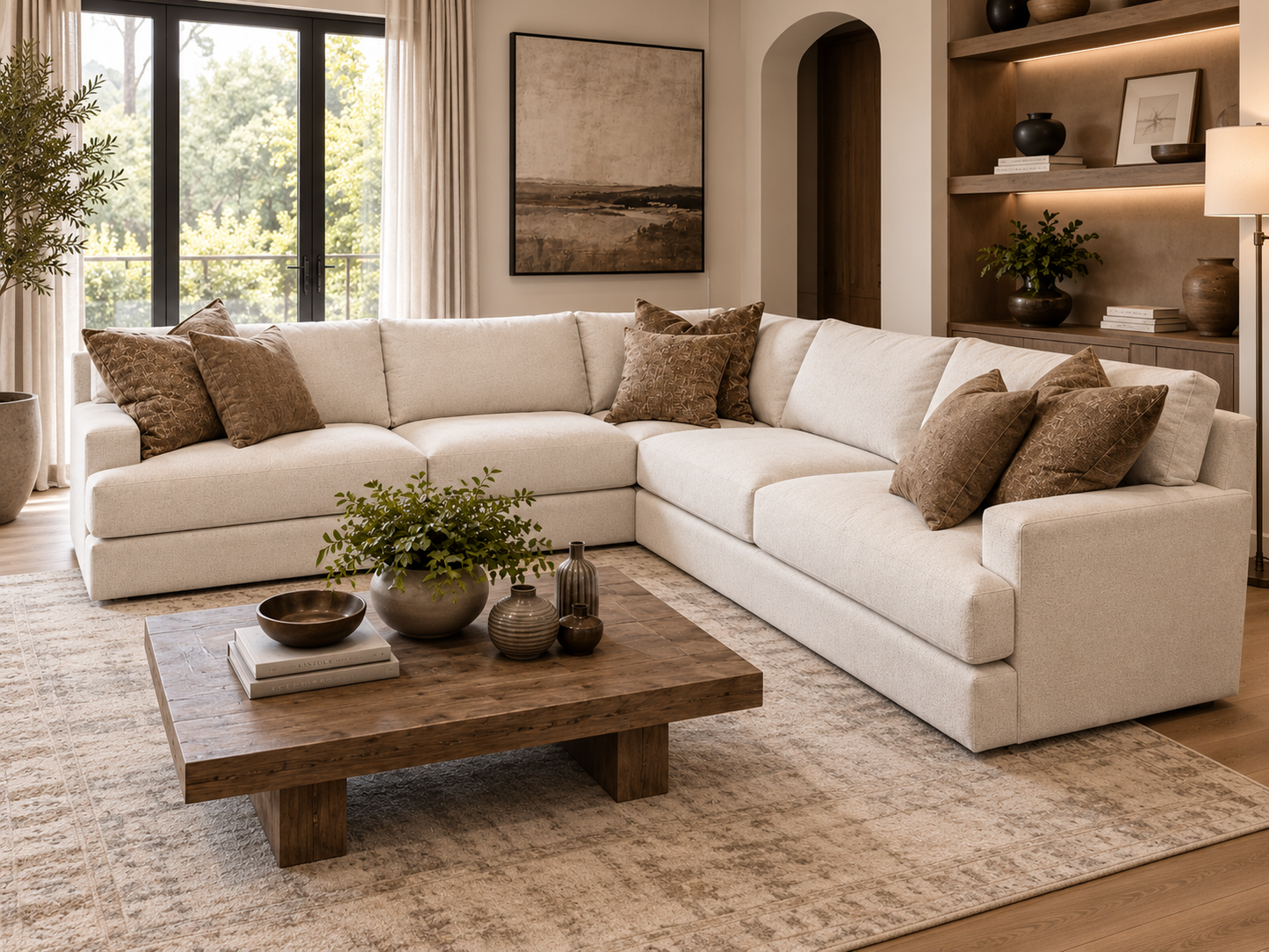 Decor-style 3 Piece Custom Canadian Sectional