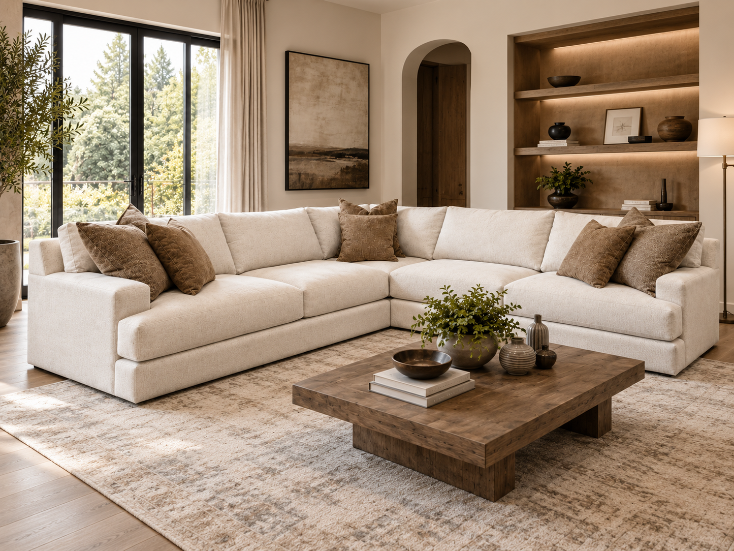 Decor-style 3 Piece Custom Canadian Sectional