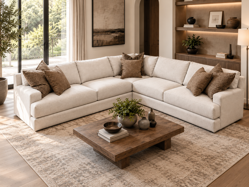 Decor-style 3 Piece Custom Canadian Sectional