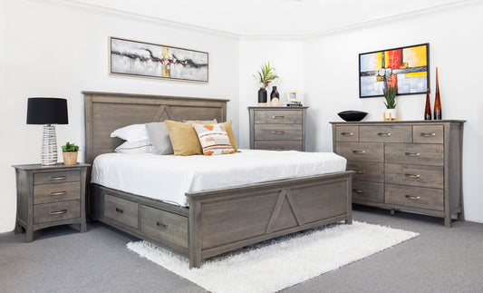 Megan Wooden Storage Bed