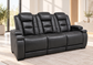 The Titan Leather Power Sofa