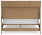 Cielden Queen Panel Bed with Mirrored Dresser, Chest and Nightstand
