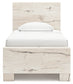 Lawroy Twin Panel Bed with Storage with Mirrored Dresser and Chest