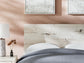 Lawroy Full Panel Bed with Mirrored Dresser, Chest and Nightstand
