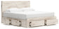 Lawroy King Panel Storage Bed with Mirrored Dresser