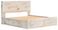 Lawroy King Panel Storage Bed with Mirrored Dresser