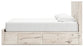 Lawroy King Panel Storage Bed with Mirrored Dresser