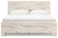 Lawroy King Panel Bed with Mirrored Dresser, Chest and Nightstand