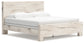 Lawroy King Panel Bed with Mirrored Dresser, Chest and Nightstand