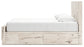 Lawroy King Panel Bed with Mirrored Dresser and Chest