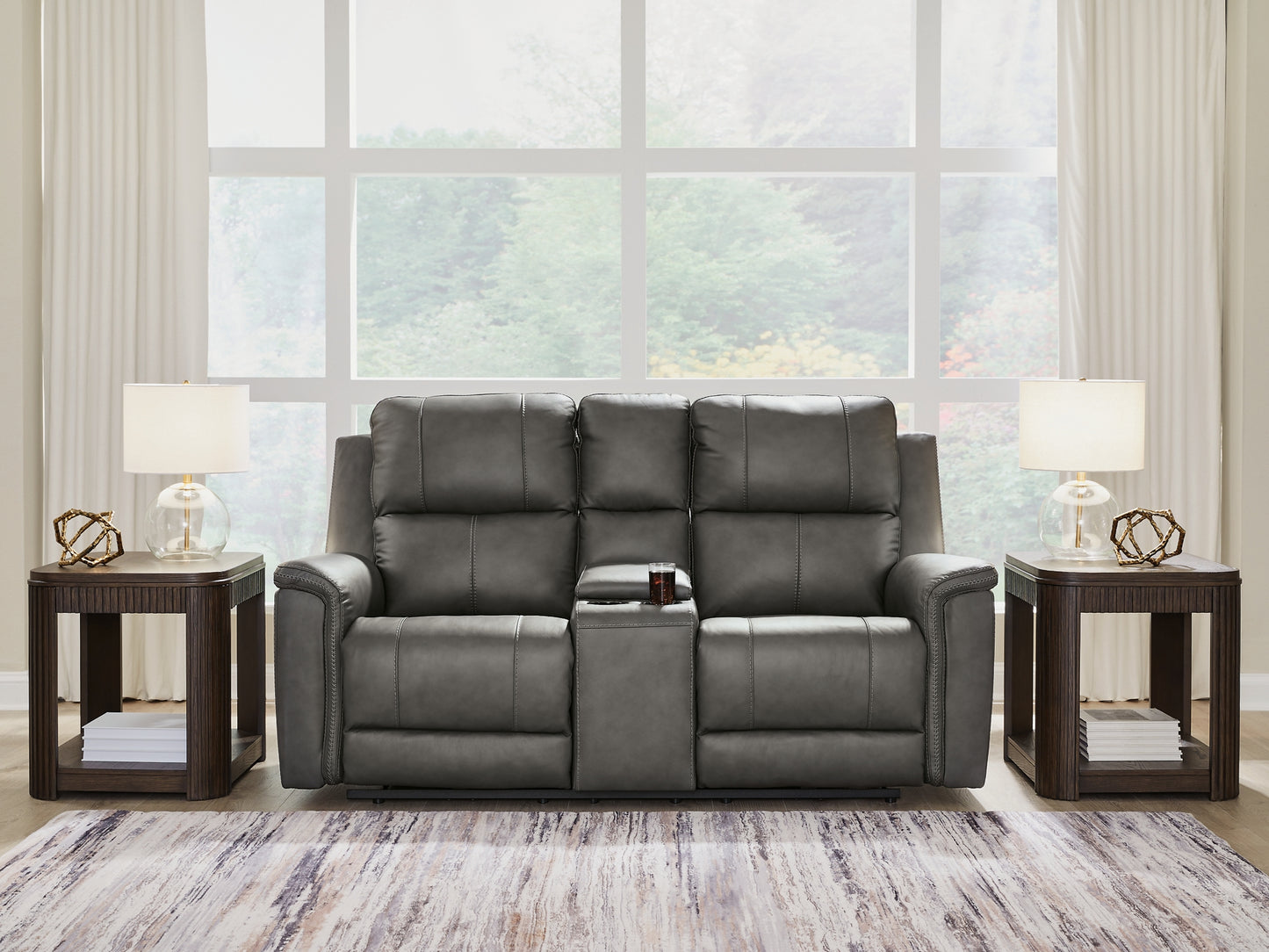 Bleckley PWR REC Loveseat/CON/ADJ HDRST