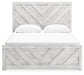 Cayboni Queen Panel Bed with Mirrored Dresser and Chest