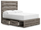 Graystorm Full Panel Storage Bed, Dresser and Mirror