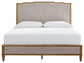 Sharlance California King Upholstered Panel Bed, Dresser, Mirror, Chest and Nightstand