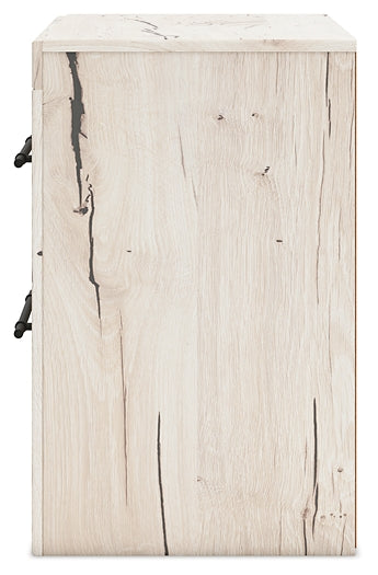 Lawroy Full Panel Headboard with Mirrored Dresser and Nightstand