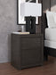 Queen Panel Storage Bed with Mirrored Dresser, Chest and Nightstand